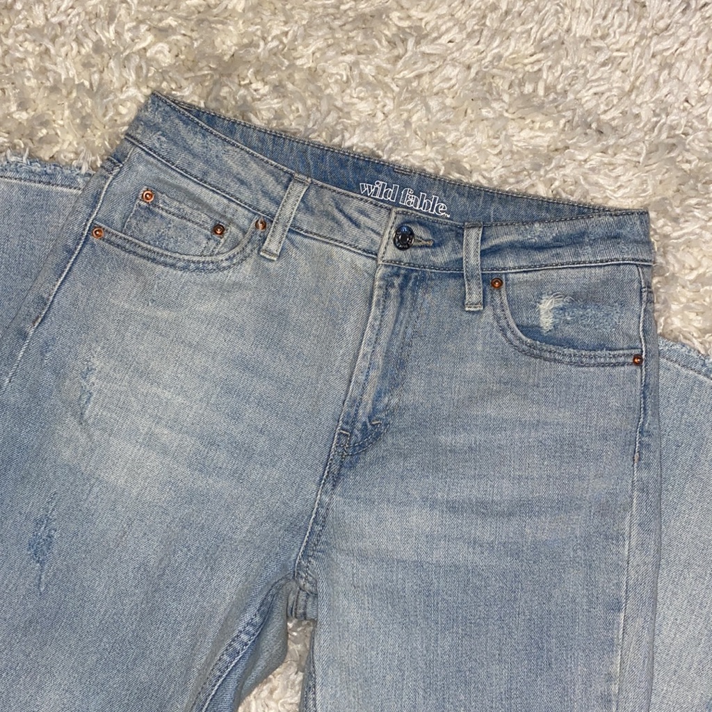 Wild Fable Light Denim Mom Jeans Size 0
